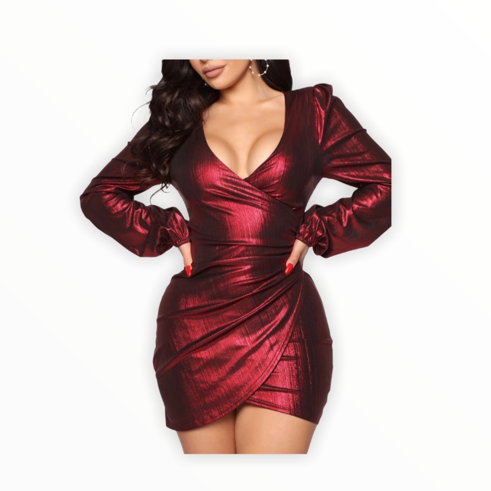 Fashion Nova red mini dress